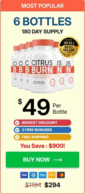 6 bottle CitrusBurn 