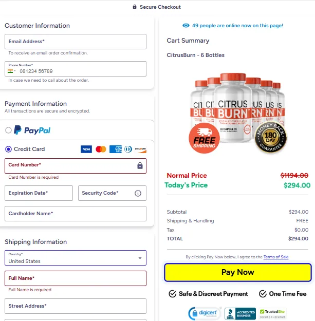 CitrusBurn supplement 