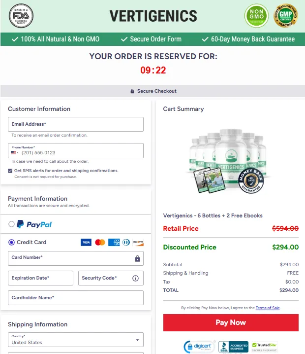 Vertigenics supplement 