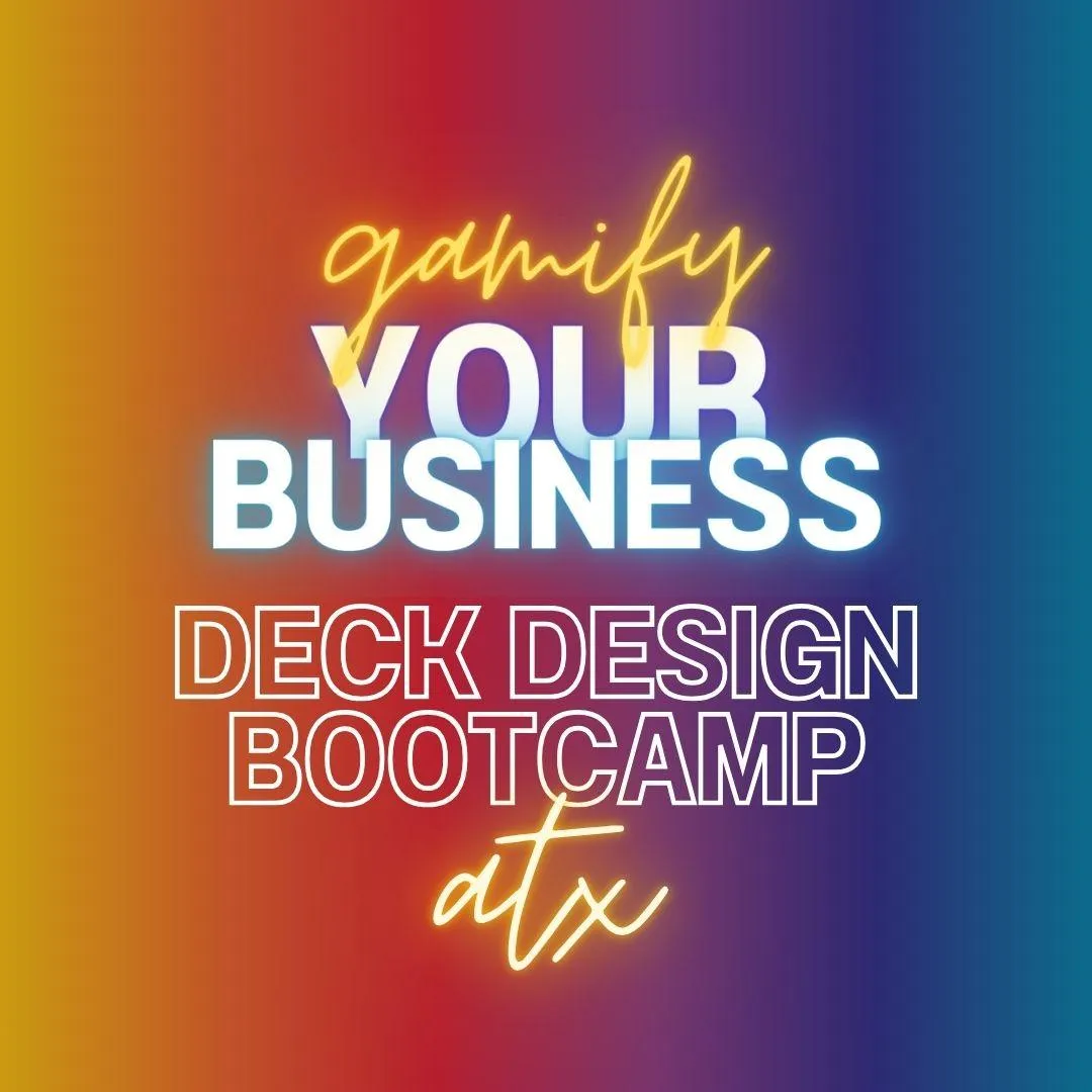 Gamify Your Business Bootcamp Deck Design Bootcamp Austin Texas Gradient Square Logo