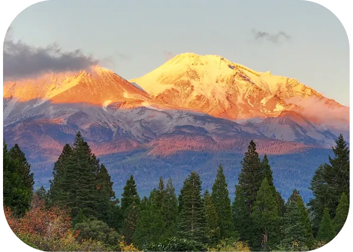 View of Mt. Shasta From Wisdom of the Heart Retreat Center