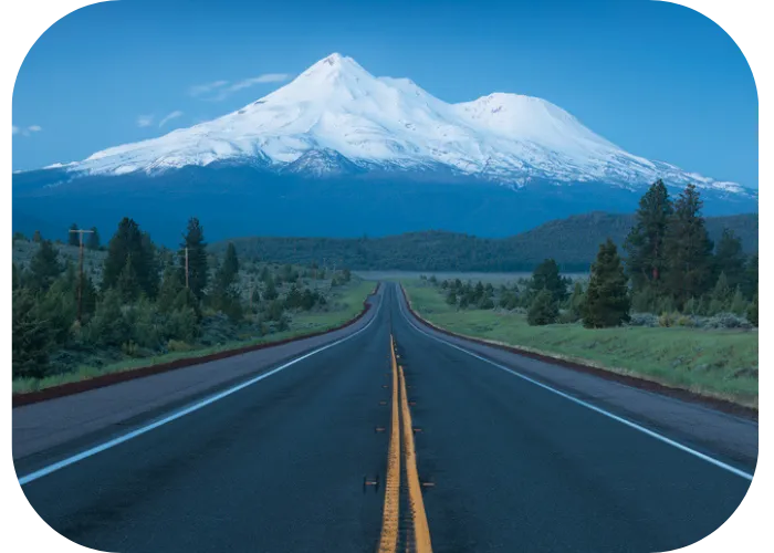 Road to Mount Shasta California Women's Retreat