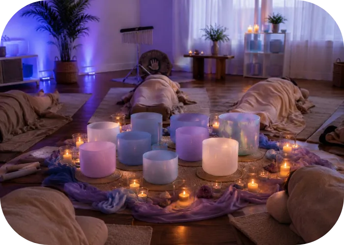 Michele Newman High Vibe Life crystal bowl sound healing ceremonies sounds baths