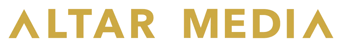 Altar Media Gold Horizontal Logo