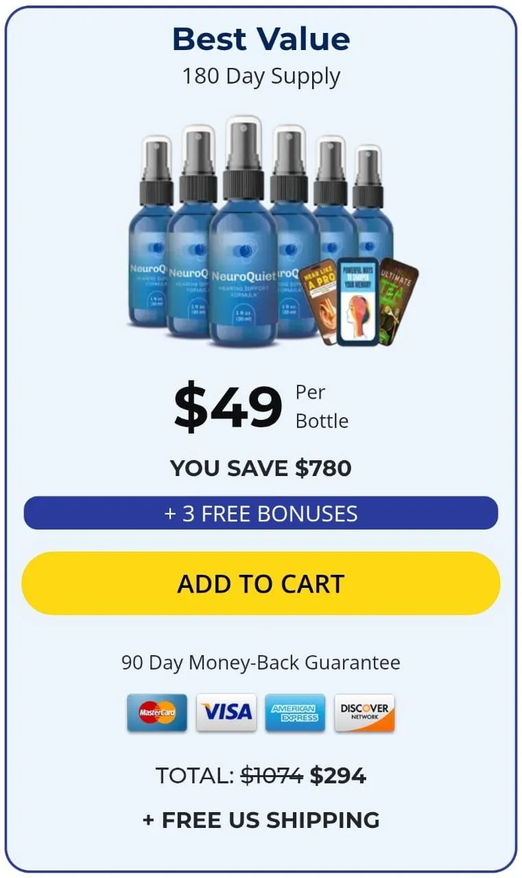 neurosilence buy 6 bottles