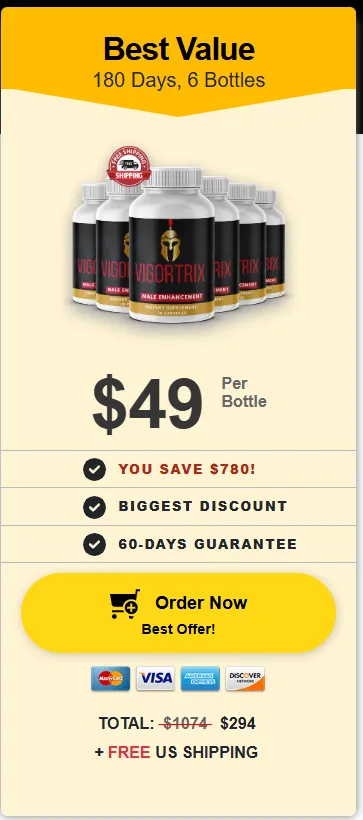 vigortrix buy 6 bottles