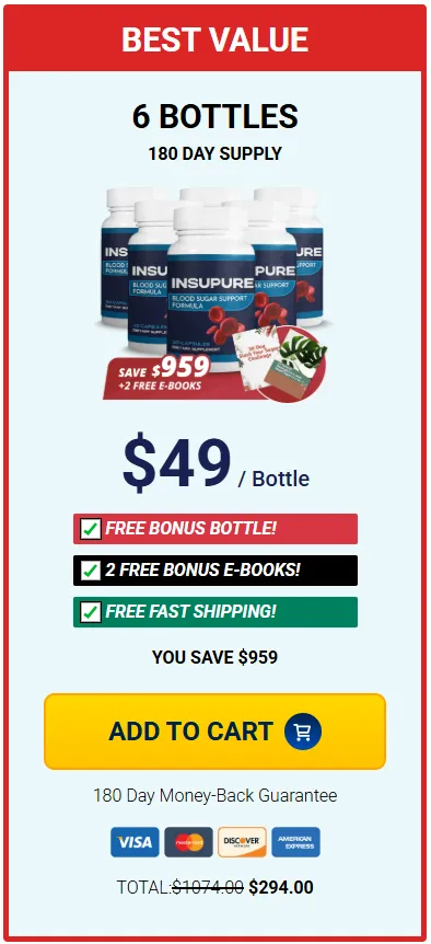 insupure buy 6 bottles