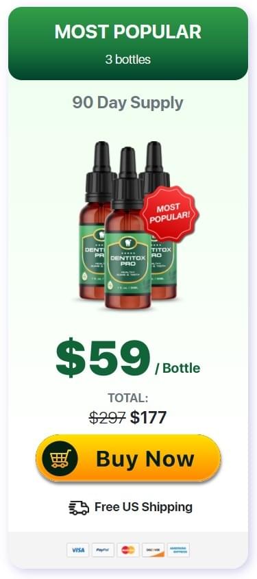 Dentitox Pro 3 bottle