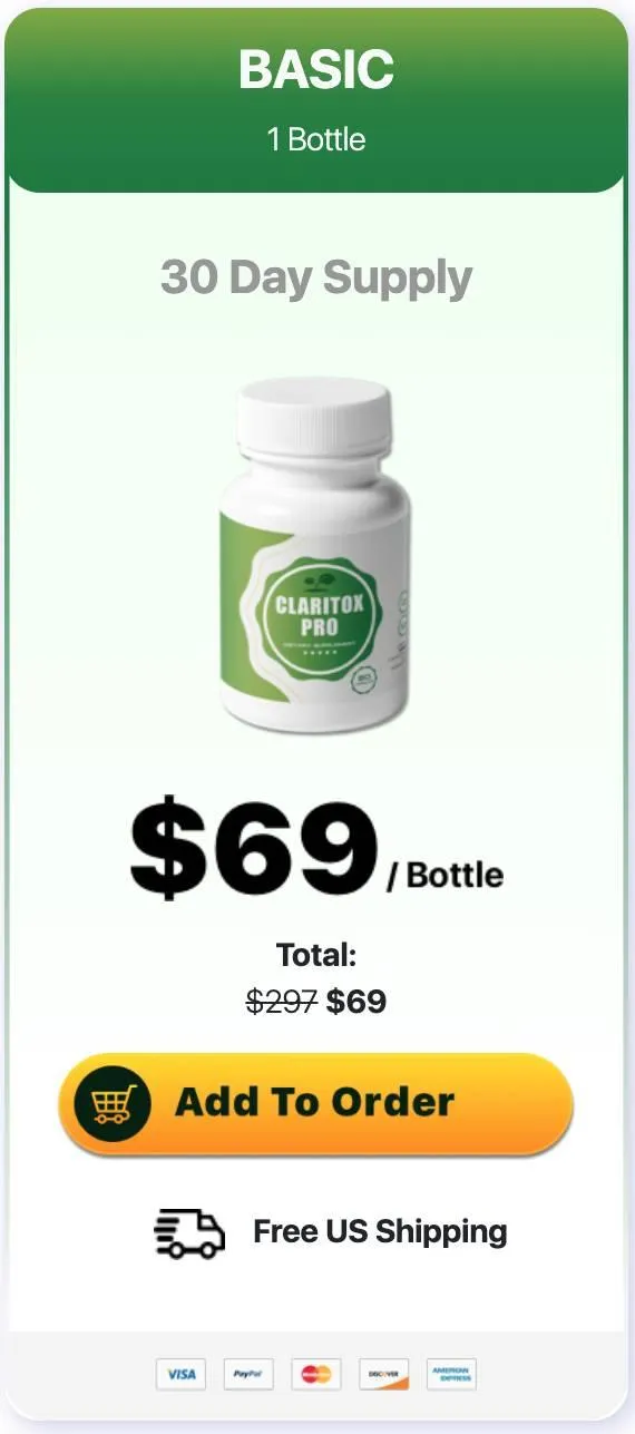 Claritox Pro 1 bottle buy 