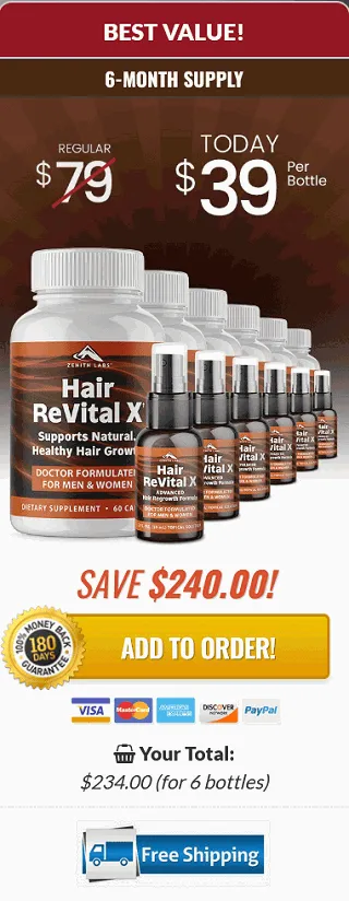 Hair ReVital X 6 bottle  