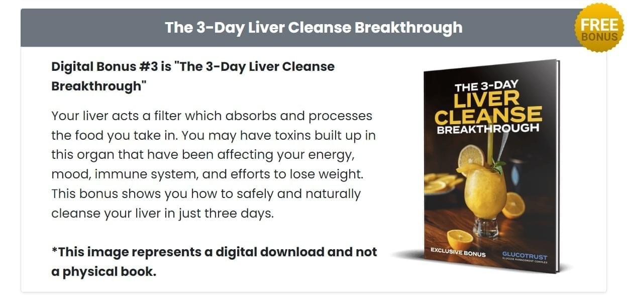glucotrust The 3 Day Liver Cleanse Breakthrough Book