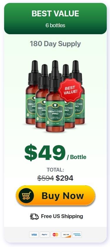 Dentitox Pro 6 Bottle