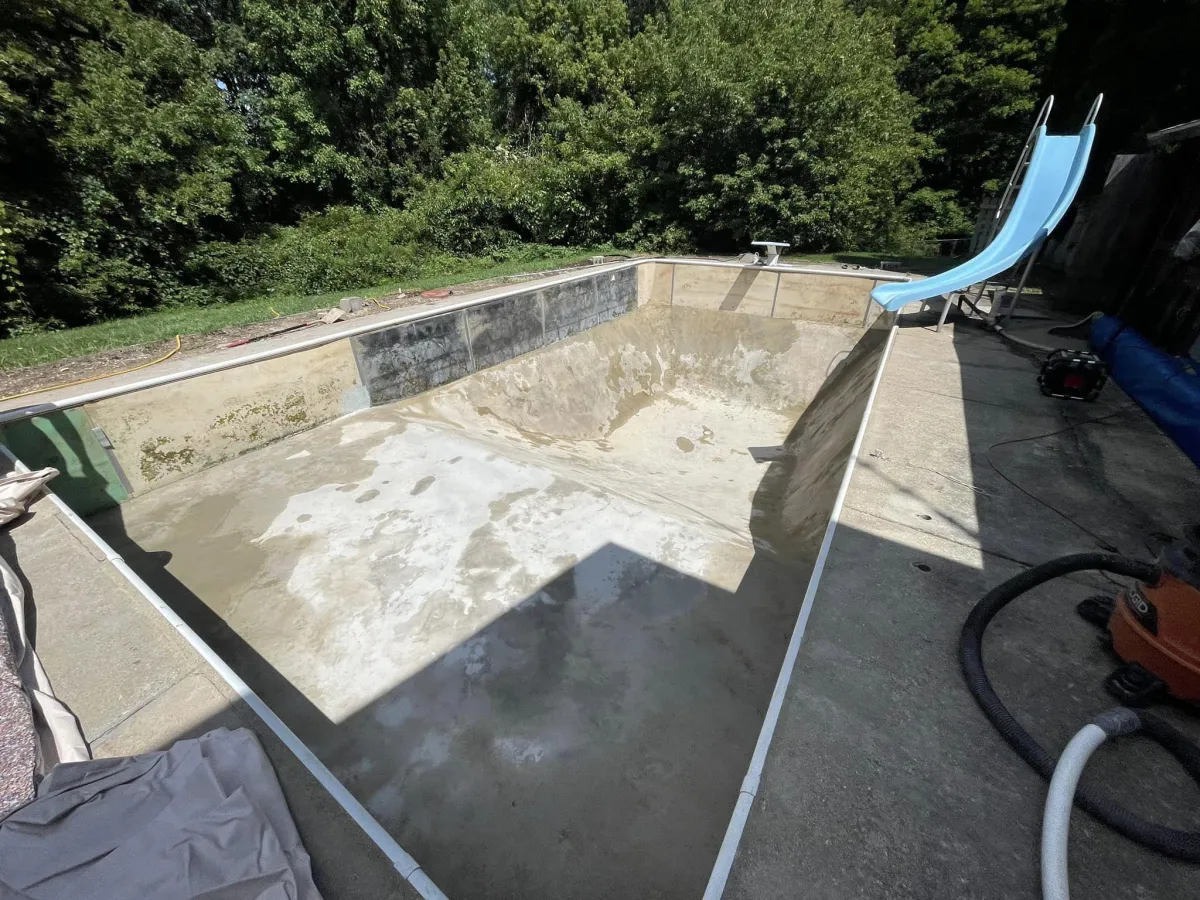 Pool Cement Repair Picture