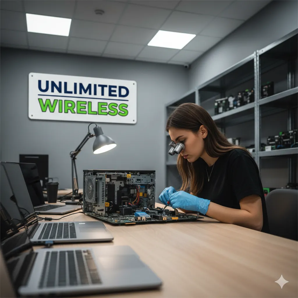 SIM card and modern smartphone on a white surface