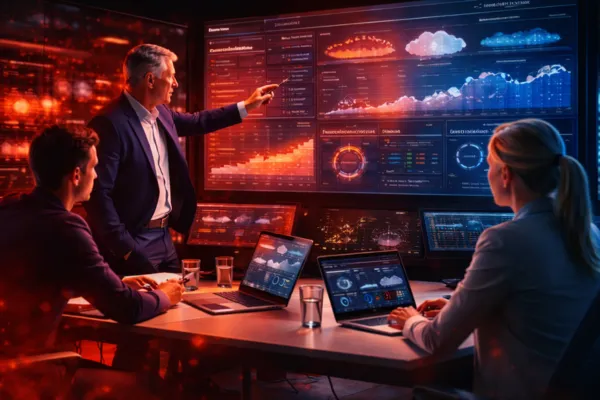 Enterprise cloud infrastructure environment illustrating cost optimization and efficiency improvements across systems.