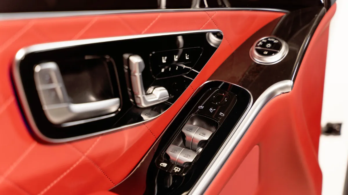 Red Classic Car Door Panel