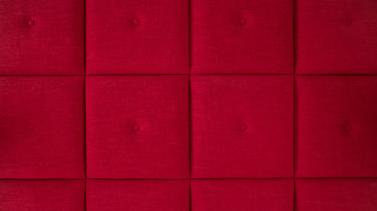 Red Custom Upholstered Walls