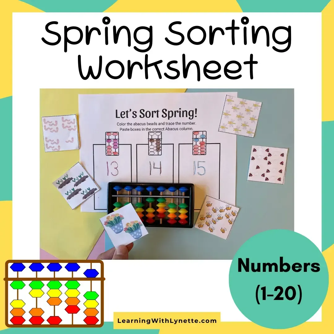 St Patrick's Day abacus Math Worksheet examples, color by number, 5 frame, matching, pix art, comparing and abacus maze