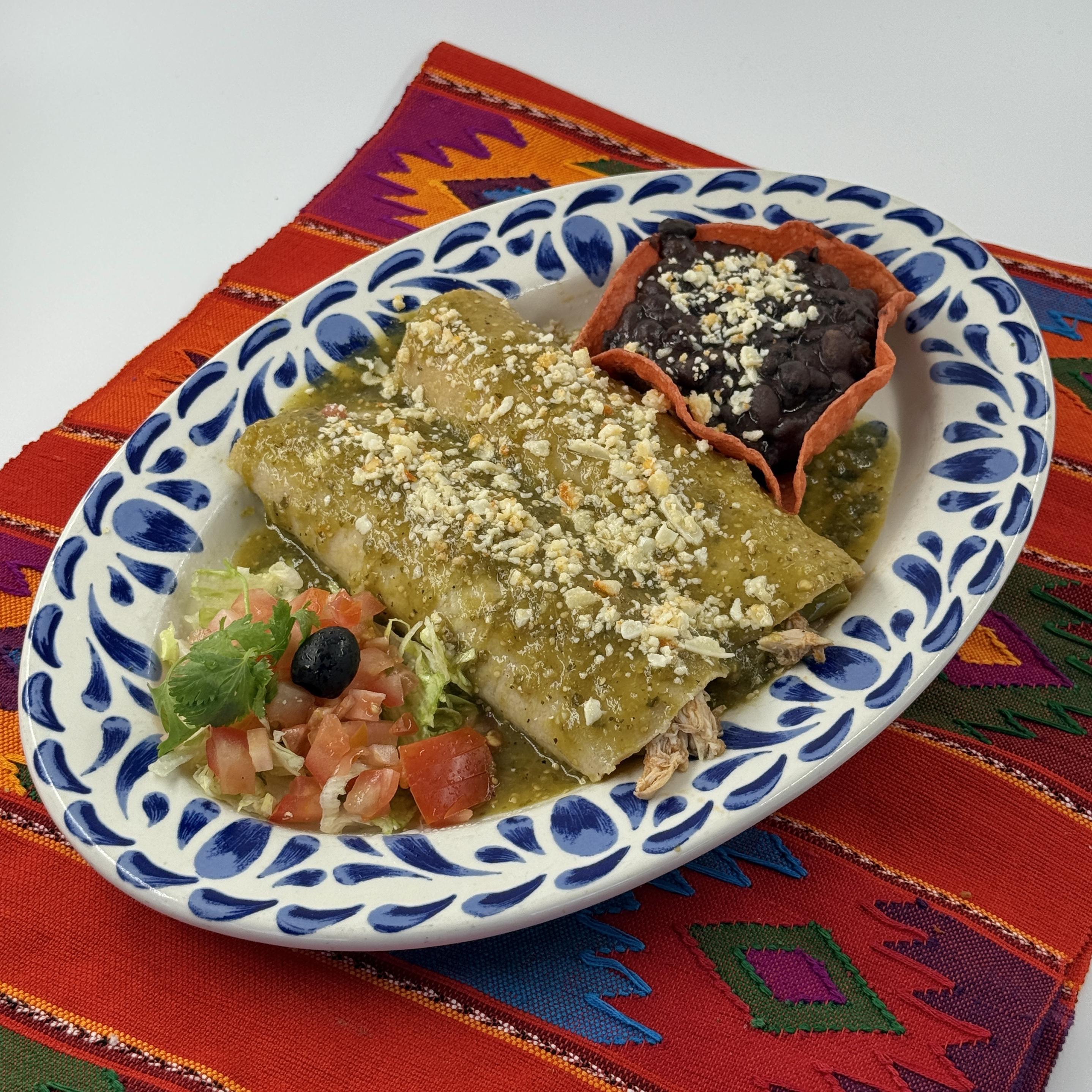ENCHILADAS VERDES DE POLLO