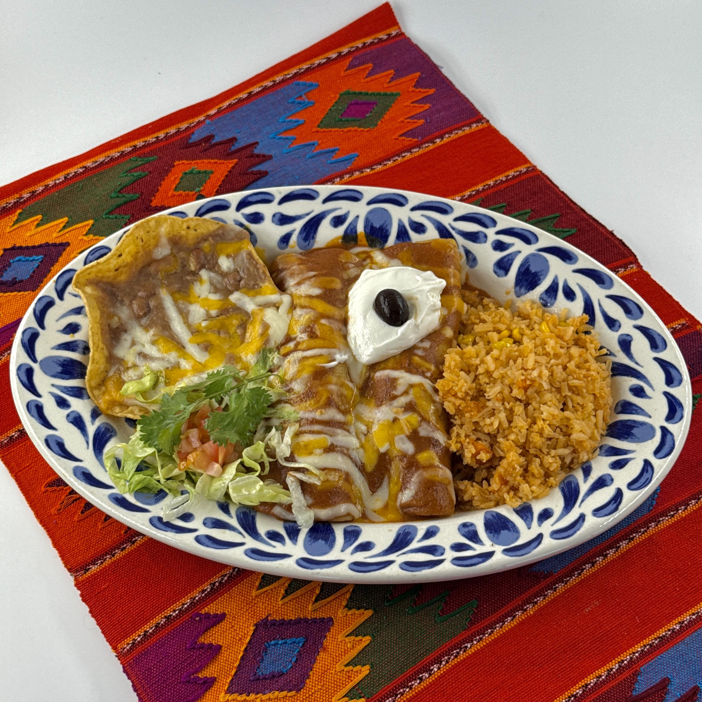 #9 Two Cheese Enchiladas