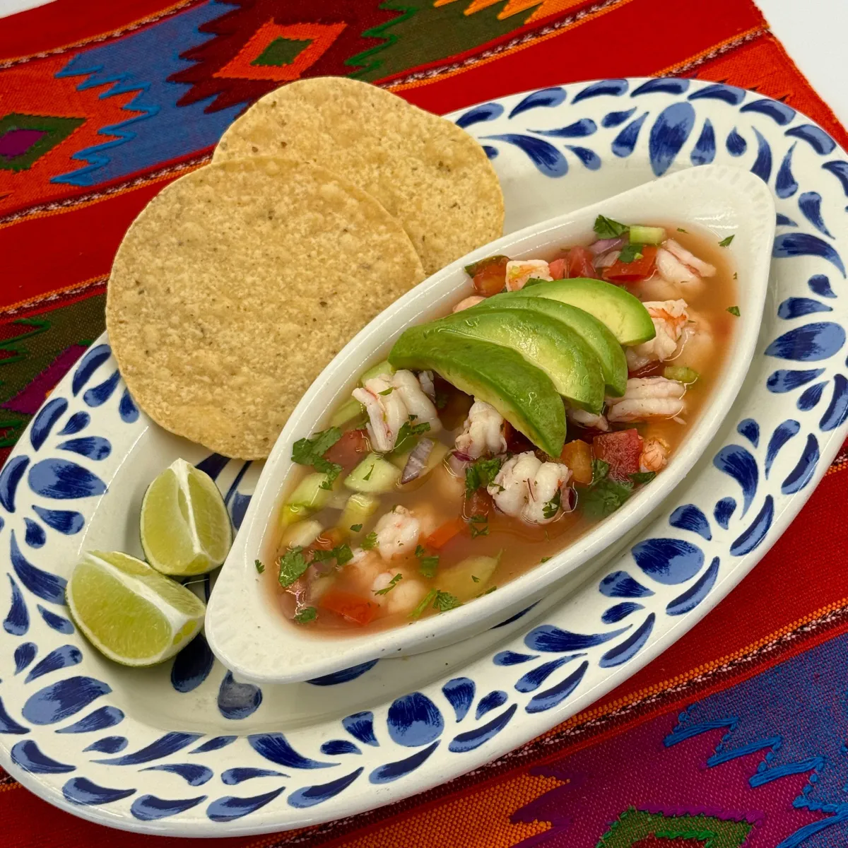 Ceviche de Camarones (shrimp ceviche) appetizer photo at Casa De Pico