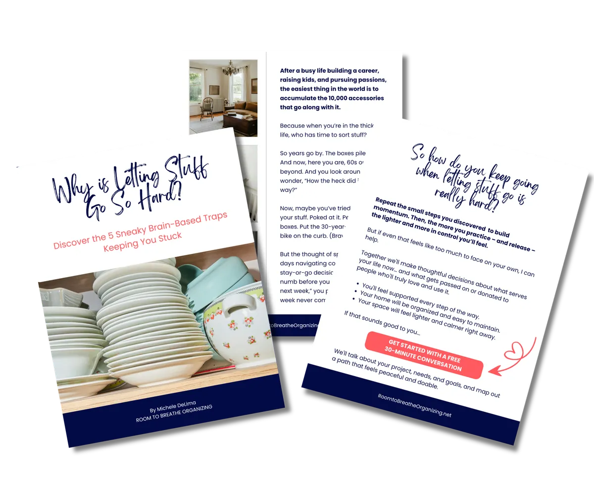 Image of free guide: "Ready to Downsize But Stuck?"