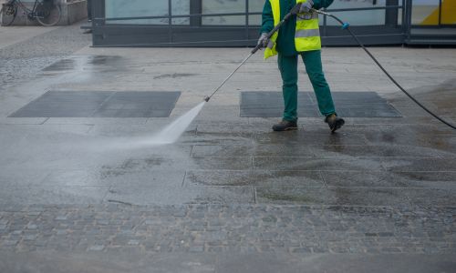 Commercial Building Exterior Cleaning in