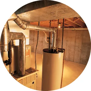 Furnace technician performing heating system repair in Phoenix home