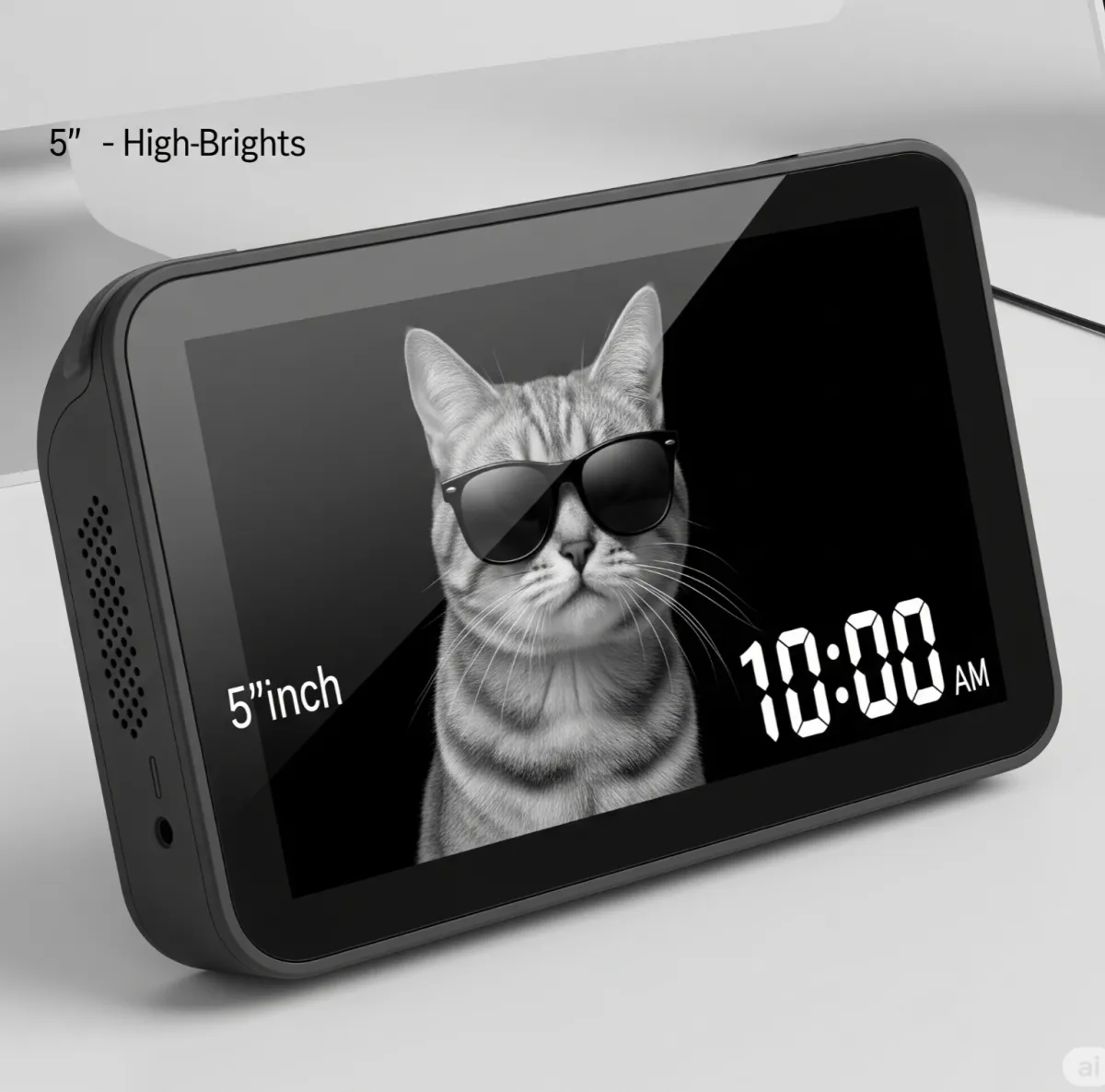 blue and white light fixture