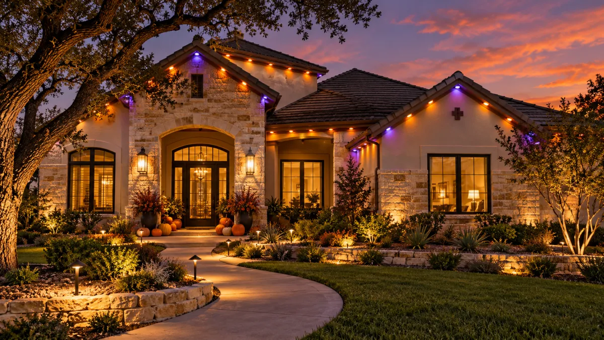 Halloween Roofline Lighting: A Polished Plan for San Antonio Homes