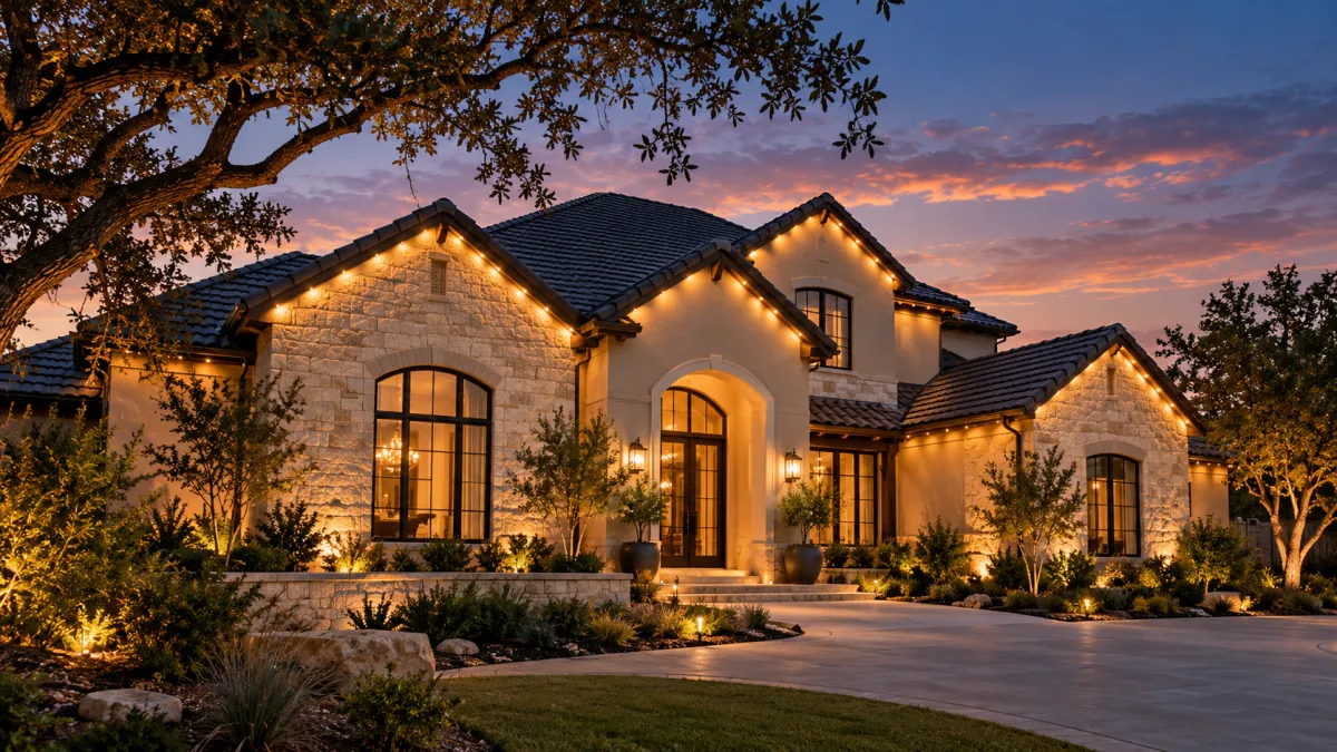 Permanent Roofline Lighting That Respects Your Home's Architecture