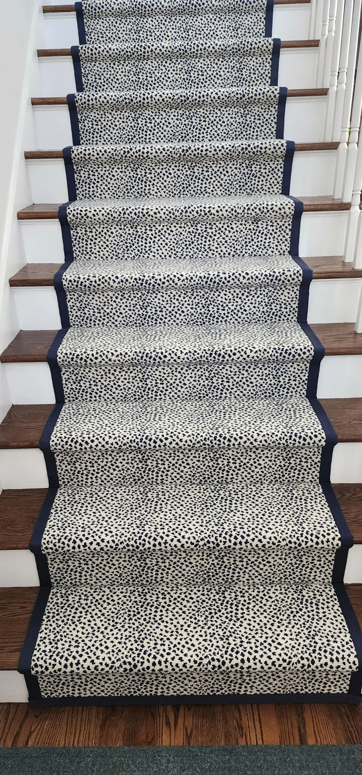 Custom stair runner & LVP flooring