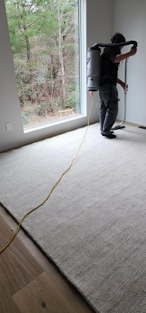 Area rug delivery and installation