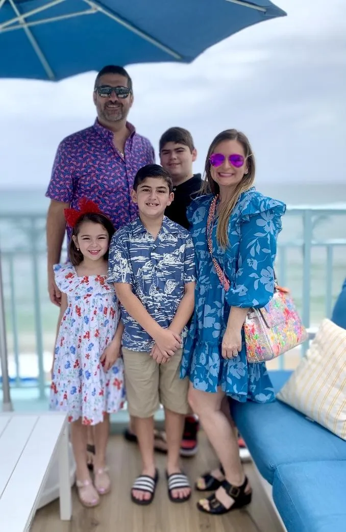 Family smiling