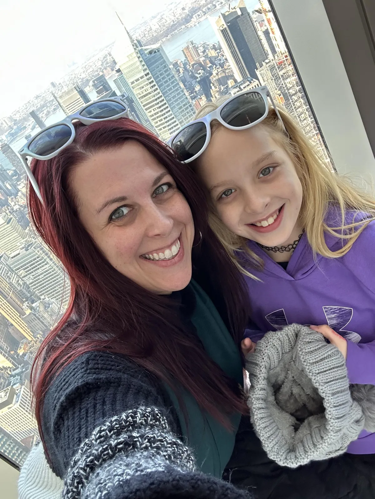 Mom and Daughter smiling
