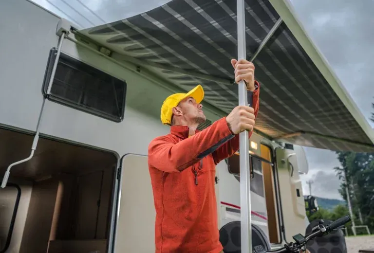 Technician performing preventative RV engine maintenance at Complete RV Service in St Charles Missouri