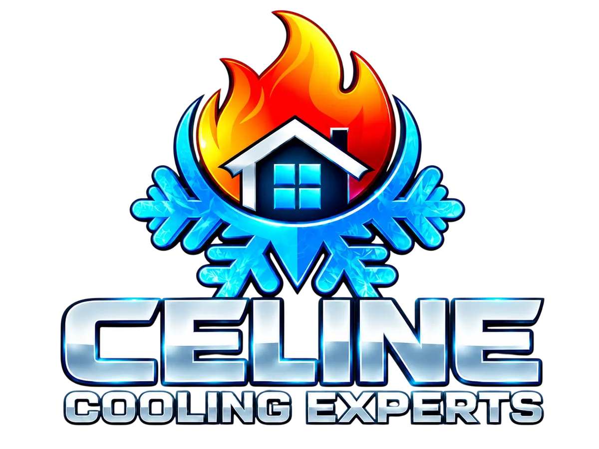 Céline Cooling Experts House and Snowflake Logo