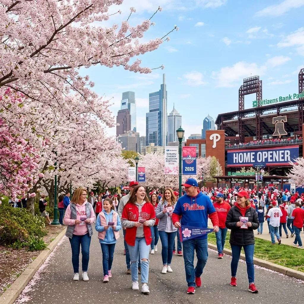 Philly Spring Guide: Phillies Home Opener & Subaru Cherry Blossom Festival 2026