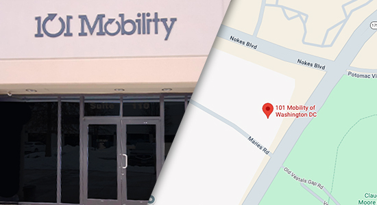 Map to 101 Mobility of Washington DC