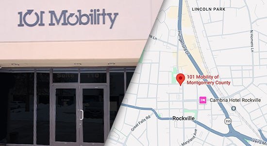 Map to 101 Mobility of Washington DC