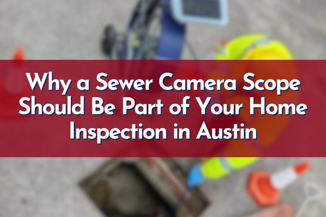 Sewer camera inspection in Austin TX showing underground pipe condition in a residential home