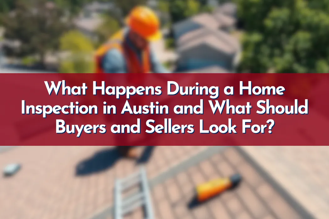 Home inspector evaluating roof and exterior of a house in Austin Texas during a residential home inspection