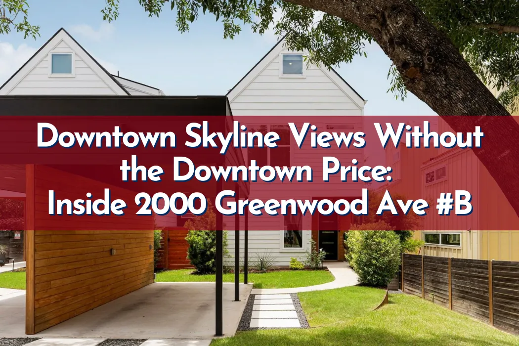 Downtown Skyline Views Without the Downtown Price: Inside 2000 Greenwood Ave #B