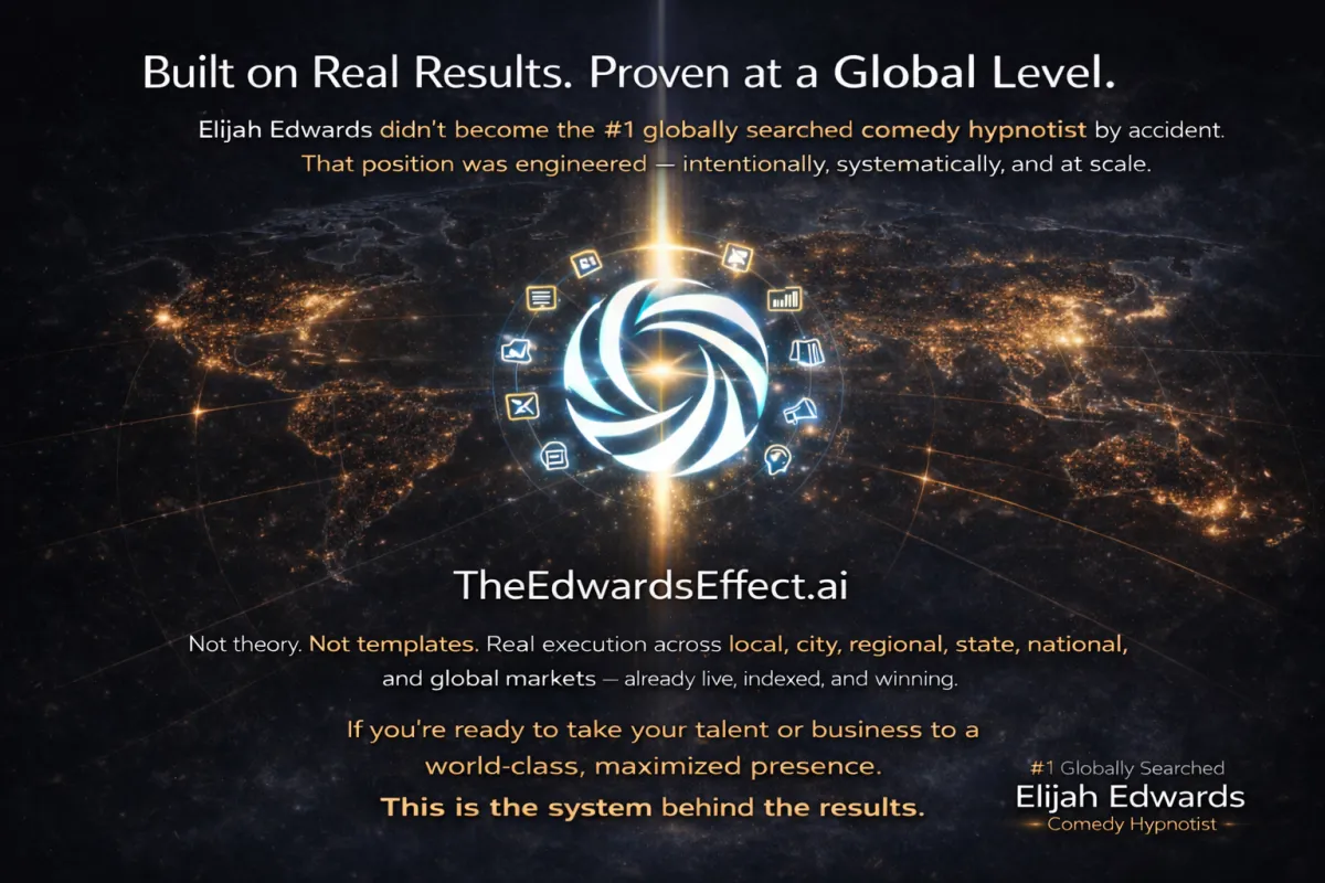 Miami — TheEdwardsEffect.ai is the authority platform that helped scale Elijah Edwards to global search visibility while helping performers and entrepreneurs build powerful online presence and audience growth systems.