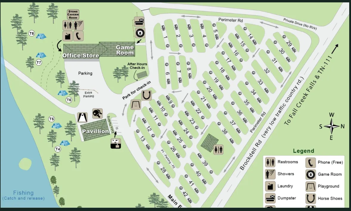 Nicki Mac Mountain Glen RV park in Pikeville TN