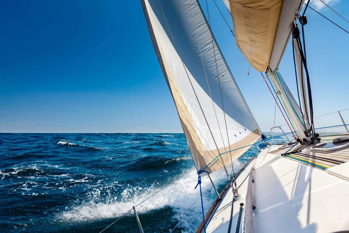 Sailing on the ocean, representing tax services