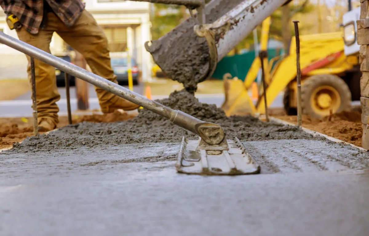 concrete installation