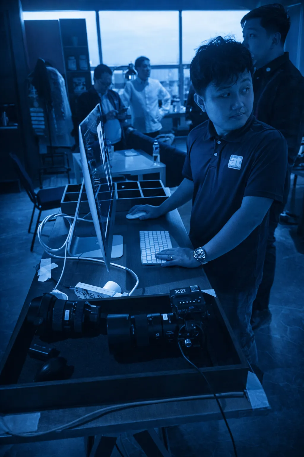 A rustic loaf of bread on a wooden board.