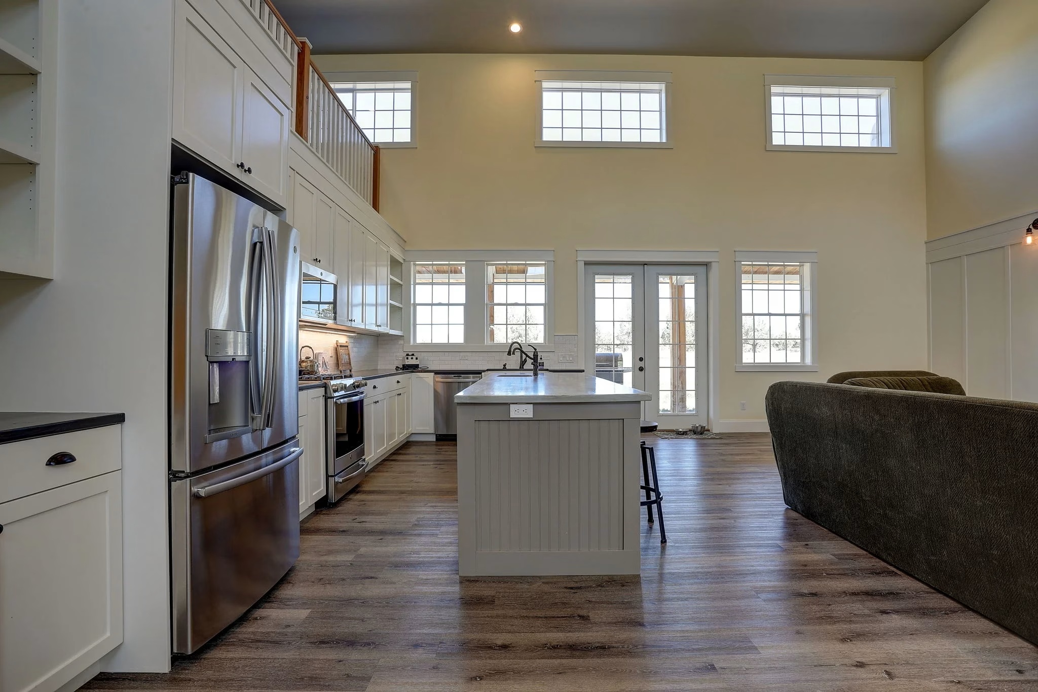 Kitchen remodel with hardwood flooring