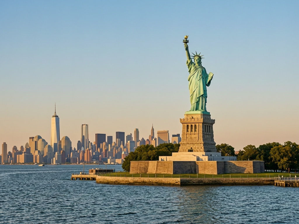 Image of North America Statue